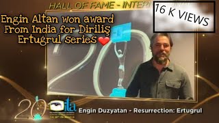 ertugrul (engin altan) got indian award by Indian Television Academy Awards (ITA Awards)