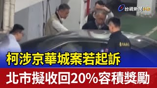 柯涉京華城案若起訴 北市擬收回20%容積獎勵