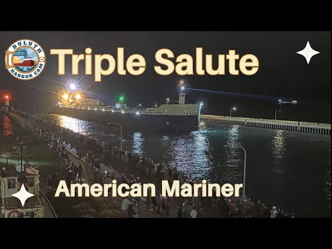 "Triple Salute" American Mariner arrived in Duluth 10/12/2024