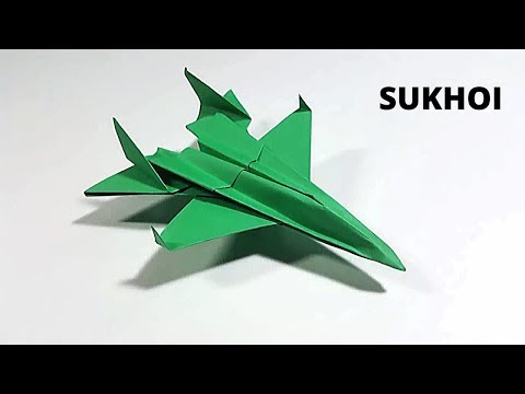 Origami Airplane F-14 ( Origami F-14 Jet Fighter plane )