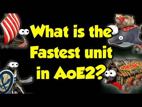 Ranking the Fastest and Slowest AoE2 units