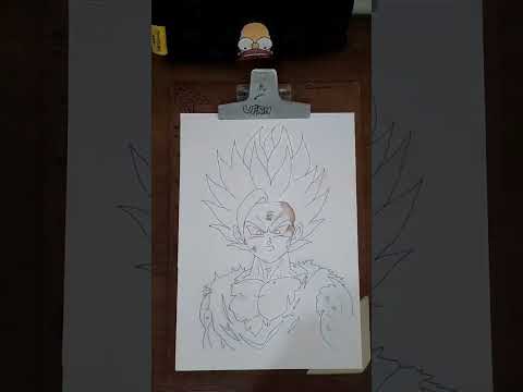 Draw Gohan ssj 2 #drawing #dragonball #dbz #gohan #gohanssj2 #animeart #fanartanime #shorts