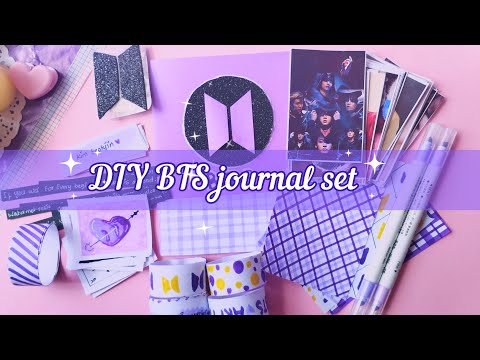 Diy BTS journal set / How to make bts journal set at home /Journal Set     #journalset