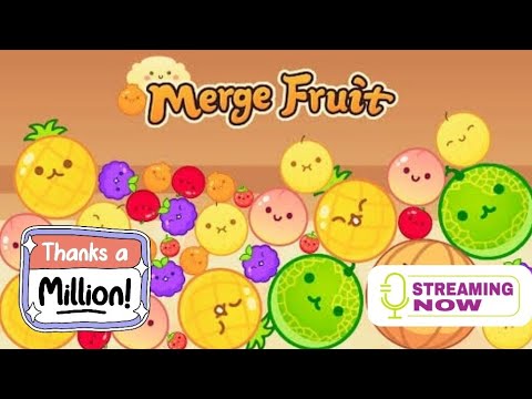 Fruit Merge Juicy Fruit Drop | Fruit Drop Online Free | Watermelon Game #fruitmerge #satisfying