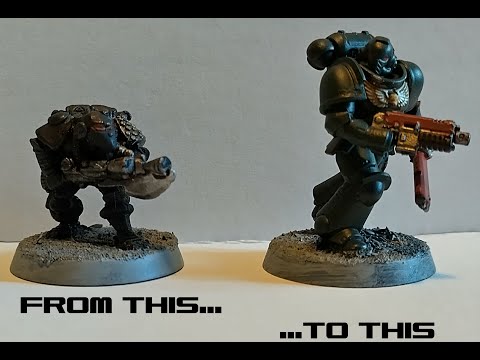 Development of 40k Space Marine Miniatures from Rogue Trader to 9th Edition