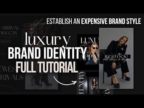 Full Luxury Brand Identity Design Tutorial | In Canva | Create A Luxury Brand Style