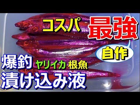 材料費200円！？自作のエサ漬け込み液で釣果爆上げ♪イカ釣りにおすすめ！ 【23釣目】