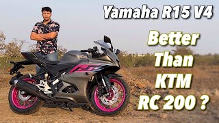 2024 Yamaha R15 V4 Review - Better Than KTM RC 200 ??