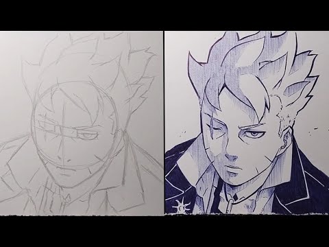 How To Draw BORUTO UZUMAKI Step By Step - [BORUTO : TWO BLUE VORTEX]