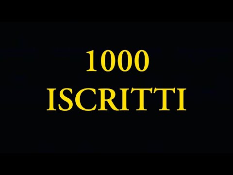 1000 ISCRITTI... HO BISOGNO DI VOI!