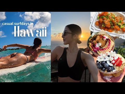 ハワイHealthy Surfing Girlになりきってみた2日間🤙🏽｜食事｜ジム｜ショッピング