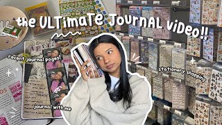 the ULTIMATE journal video! 📓.𖥔 ݁stationery shopping, recent spreads, journal with me