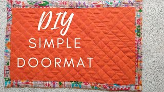 DIY, How To Make Easy Door Mat With Waste Clothes | simple doormat ideas