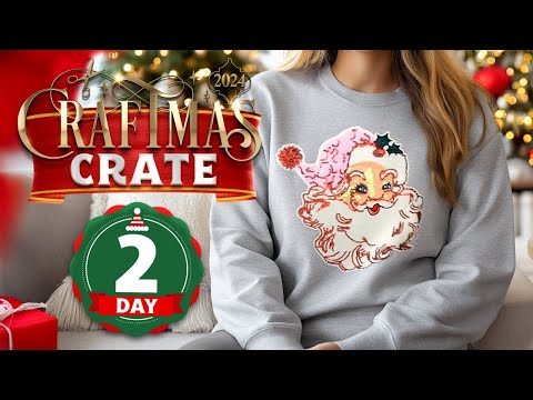 How to Press & Use a Sequin or Chenille Patch! Craftmas Crate Day 2