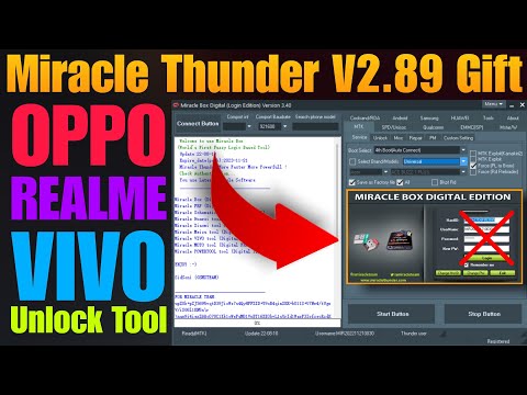 Miracle Box V2.89 Gift New Update | Oppo, Realme, Tecno Vivo FREE Unlock Tool, Samsung FRP Tool 2023