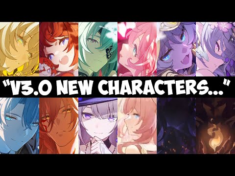 v3.0 ALL NEW CHARACTERS | Amphoreus Saga of Heroes Honkai Star Rail Trailer HSR