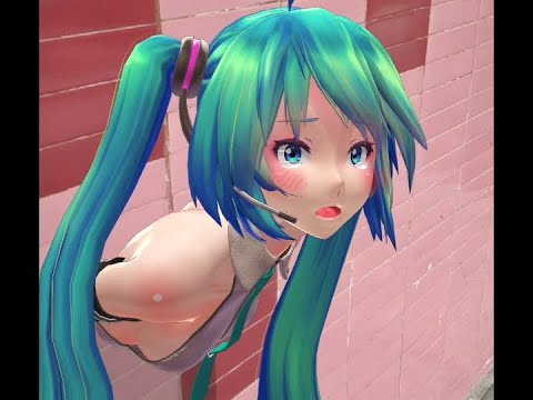 【MMD+AR】Poor Miku got stuck in the wall!