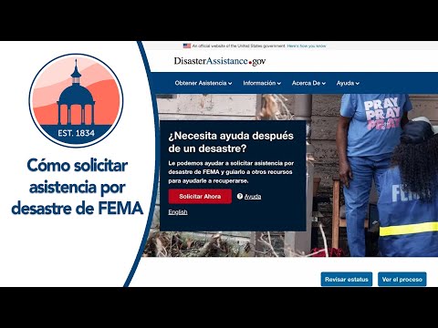 Cómo solicitar asistencia por desastre de FEMA