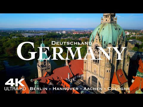 [4K] GERMANY 🇩🇪 Deutschland 2024 Drone Aerial Drohne | 1 Hour Film of Berlin Hannover Aachen & Köln