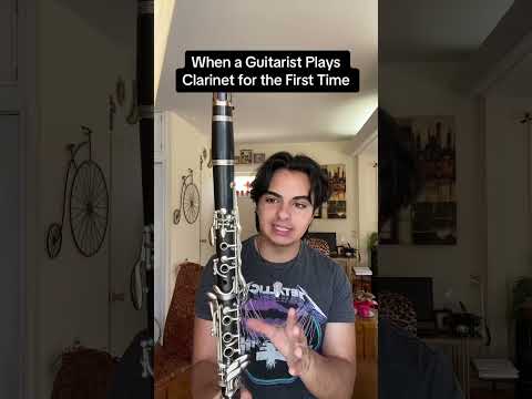 When a Guitarist plays Clarinet for the First Time 🤩