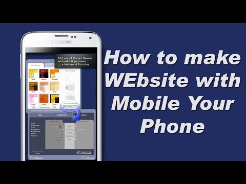 How to create a website from your mobile phone