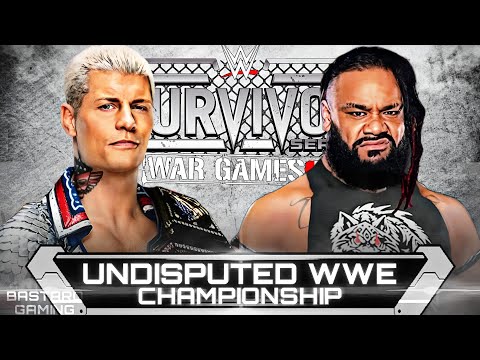 WWE 2K24 | Cody Rhodes VS Jacob Fatu - Undisputed WWE Championship | Survivor Series