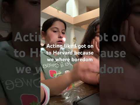 Acting like I got in to Harvard because we where bored#shorts #school #siblings #funny #viral