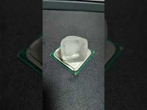 What  happens if you put ice on a cpu? #shorts