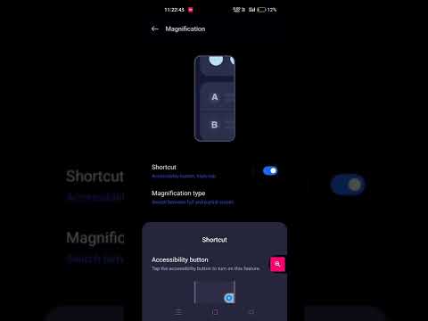 Magnification// Zooming phone screen//Accessibility//Setting #shorts