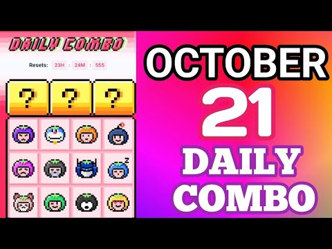 Ootober 21th Daily Combo Code Today Tomarket 🍅 Airdrop