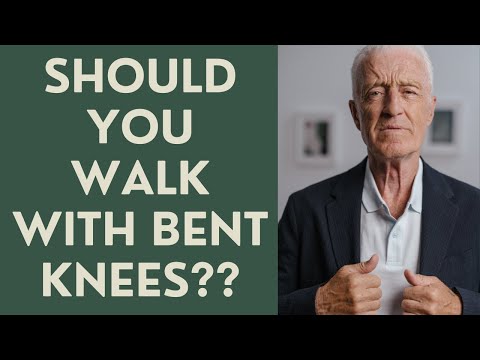 Seniors:  Should you walk with knees bent??