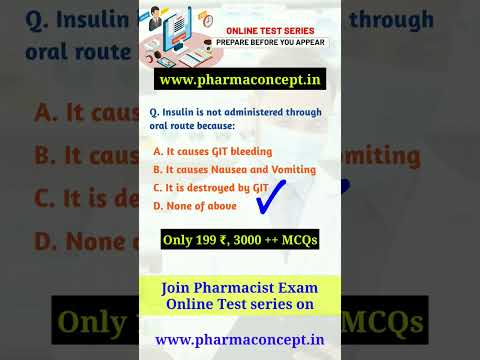 Pharmacist Exam Preparation | GPAT exam | Pharma Exist Exam | Important MCQs #freeconcept #Shorts