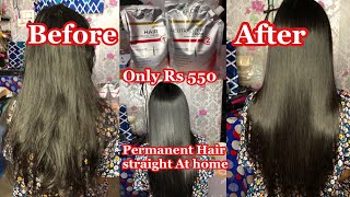 How to use OxyGlow Hair Straightener & Neutralizer cream | permanent hair straightening at home |