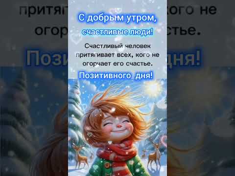 Доброе утро,хорошего дня открытки на каждый день #открытка #доброеутро #видеооткрытка #доброеутречко