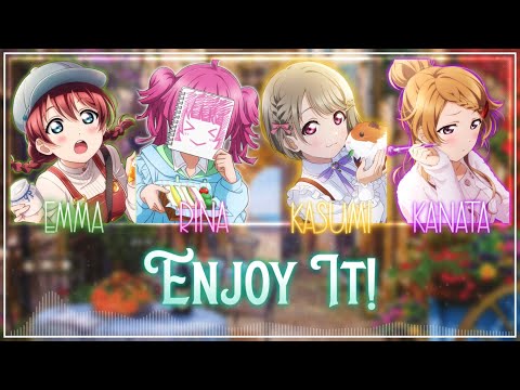 QU4RTZ - ENJOY IT! [FULL] [KAN/ROM/ENG] ~ Color Coded Lyrics