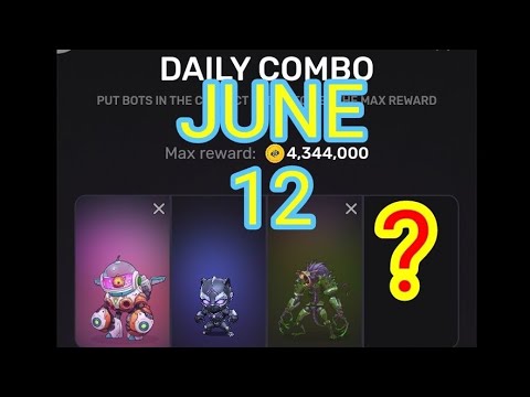 JUNE 12 PIXELTAP DAILY COMBO SOLVED ✅