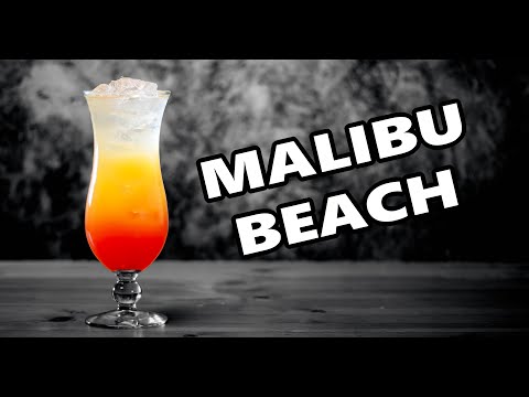 Hoiw To Male The Malibu Beach Layered Cccktail