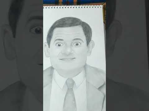 I tried to draw Mr. Bean's sketch | Rowan Atkinson | #shorts #mrbean