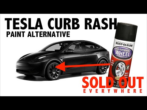 Tesla Model Y Curb Rash Alternative Paint Solution