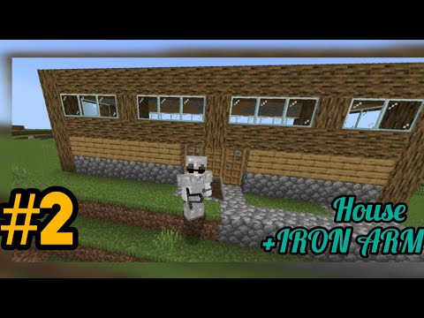 Minecraft🔥 Survival series ep 2 | MCPE | ............HOUSE 🏠 AND IRON ARMOUR | ADVENTURING A  CAVE |