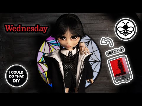 🖤  3D PRINTED CUSTOM WEDNESDAY DOLL🖤