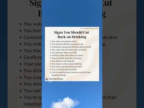 Signs you Should Cut Back on Drinking