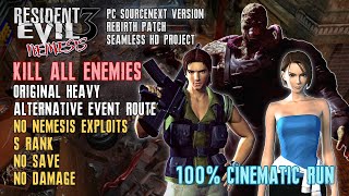 [Resident Evil 3 Nemesis] Kill All Enemies (Alt. Event Route), 100%, Heavy, No Save/Damage, S Rank