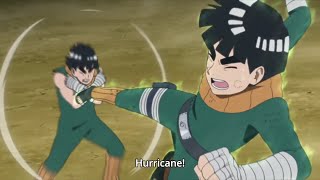 Rock Lee challenged Metal Lee, an epic battle between father and son.