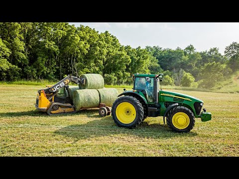 The Fine Line of Wrapping Oatlage - KUHN Optiwrap OWR 6000 & JCB Teleskid 3TS-8T