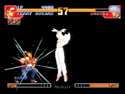 King of Fighters '97 - Final battles vs. Blood Iori, Chris, Shermie, Yashiro W, Orochi & finale