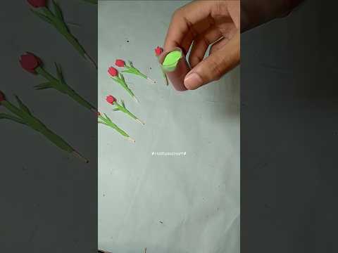 How to make clay tulip 🌷 flower #diy #claycrafts #viralshort