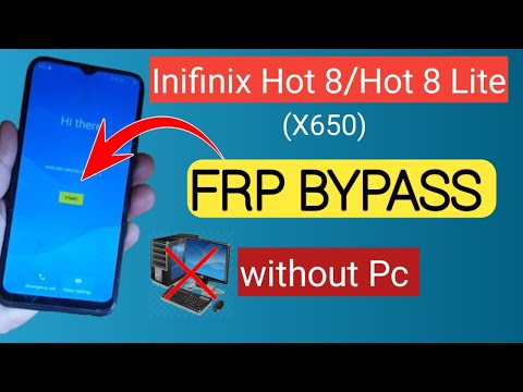 Infinix Hot 8/Hot 8 Lite (x650) FRP Bypass Without PC |Remove Google account