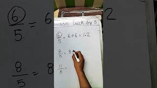 Division Trick Divide by 5 #viralshorts #shorts #shortsvideo #reet2025 #rpsc #exam #maths #division