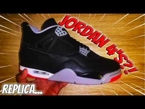 I BOUGHT BRED REIMAGINED 4’s FOR $100… #replica #jordan4 #sneakers